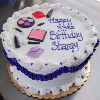 Makeup themed cake Online Cake Delivery Delivery Jaipur, Rajasthan